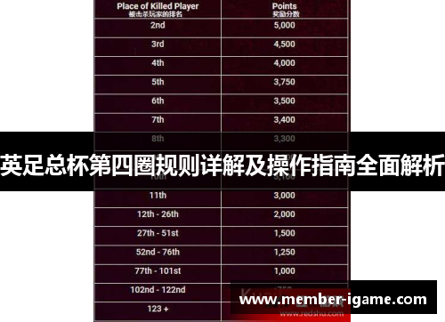 英足总杯第四圈规则详解及操作指南全面解析